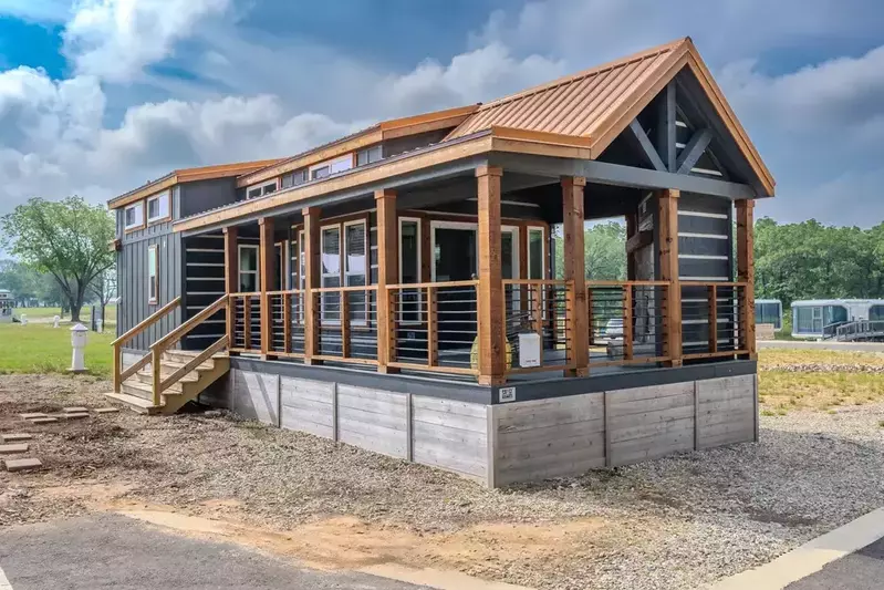 tiny home at Twin Lakes Resort in East Texas